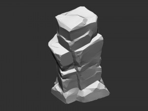 3D Mountain rock Zbrush sculpt 3Dモデル