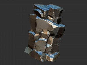 3D Mountain rock Zbrush sculpt 3Dモデル