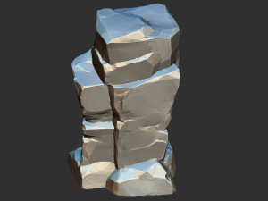 3D Mountain rock Zbrush sculpt 3Dモデル