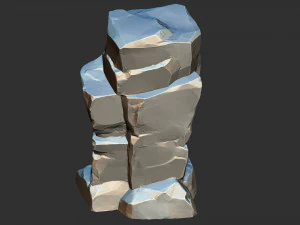 3D Mountain rock Zbrush sculpt 3D Model