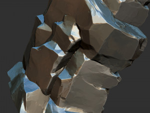 3D Mountain rock Zbrush sculpt 3Dモデル