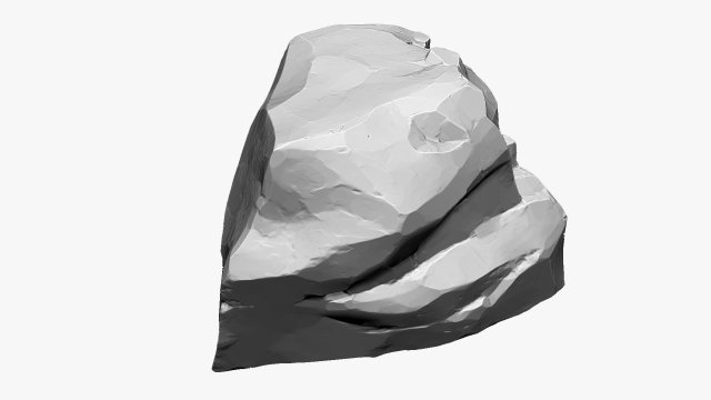 3D Mountain rock Zbrush sculpt 3D Model .c4d .max .obj .3ds .fbx .stl .blend 