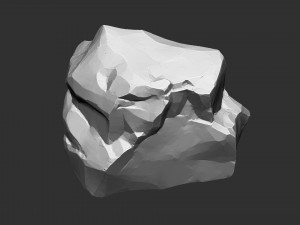3D Mountain rock Zbrush sculpt 3D Model