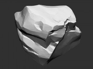 3D Mountain rock Zbrush sculpt 3D Model