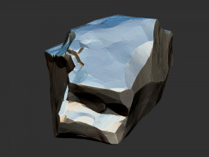 3D Mountain rock Zbrush sculpt 3D Model