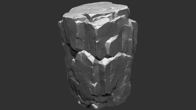 3D Mountain rock Zbrush sculpt 3D Модель .c4d .max .obj .3ds .fbx .stl .blend 