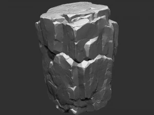 3D マウンテン ロック Zbrush スカルプト 3Dモデル