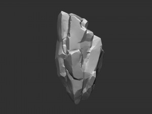 3D Mountain rock Zbrush sculpt Model 3D