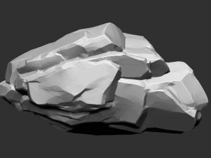 3D Mountain rock Zbrush sculpt Model 3D