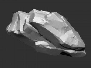 3D Mountain rock Zbrush sculpt Model 3D