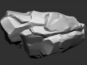 3D Mountain rock Zbrush sculpt Model 3D