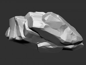 3D Mountain rock Zbrush sculpt Model 3D