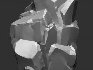 3D Mountain rock Zbrush sculpt Model 3D