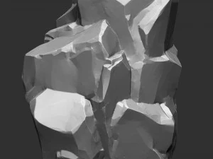 3D Mountain rock Zbrush sculpt 3D Model