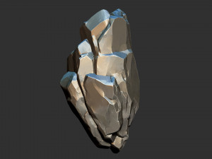 3D Mountain rock Zbrush sculpt Model 3D
