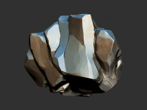 3D Mountain rock Zbrush sculpt Model 3D