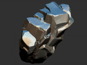 3D Mountain rock Zbrush sculpt Model 3D