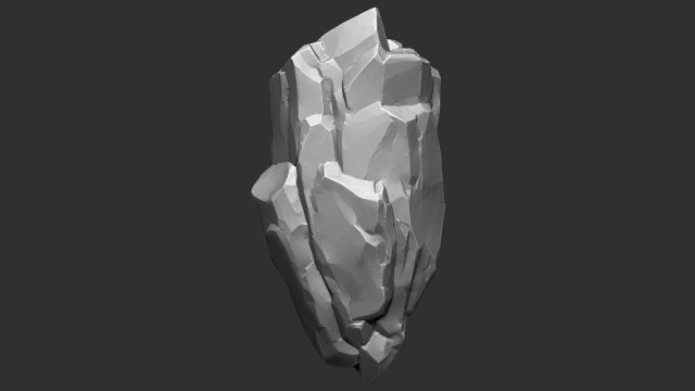 3D Suspended Mountain Zbrush sculpt Modelo 3D .c4d .max .obj .3ds .fbx .stl .blend 