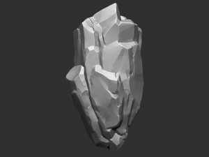 3D Suspended Mountain Zbrush sculpt 3D Model