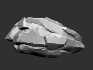 3D Suspended Mountain Zbrush sculpt Modelo 3D