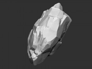 3D Suspended Mountain Zbrush sculpt Modelo 3D
