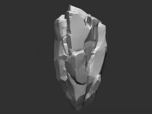 3D Suspended Mountain Zbrush sculpt Modelo 3D