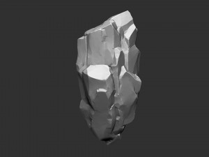 3D Suspended Mountain Zbrush sculpt Modelo 3D