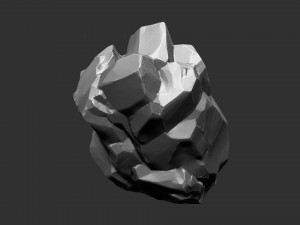 3D Suspended Mountain Zbrush sculpt Modelo 3D