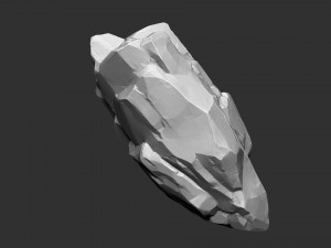 3D Suspended Mountain Zbrush sculpt Modelo 3D