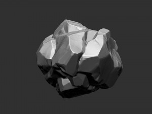 3D Suspended Mountain Zbrush sculpt Modelo 3D