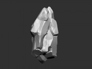 3D Suspended Mountain Zbrush sculpt Modelo 3D
