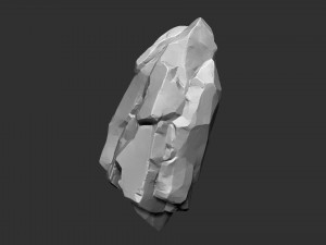 3D Suspended Mountain Zbrush sculpt Modelo 3D