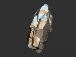 3D Suspended Mountain Zbrush sculpt Modelo 3D
