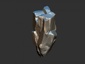 3D Suspended Mountain Zbrush sculpt Modelo 3D