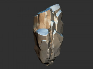 3D Suspended Mountain Zbrush sculpt Modelo 3D