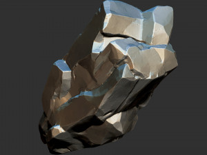 3D Suspended Mountain Zbrush sculpt Modelo 3D