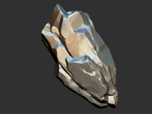 3D Suspended Mountain Zbrush sculpt Modelo 3D