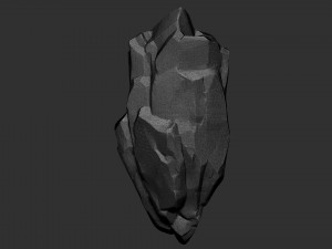 3D Suspended Mountain Zbrush sculpt Modelo 3D