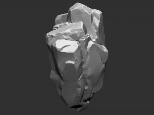 3D Suspended Mountain Zbrush sculpt 3Dモデル