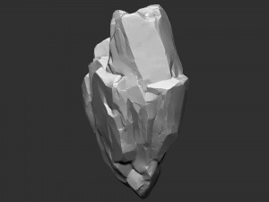 3D Suspended Mountain Zbrush sculpt 3Dモデル