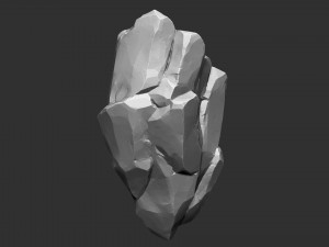 3D Suspended Mountain Zbrush sculpt 3Dモデル