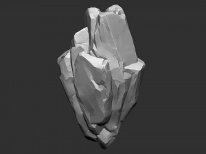 3D Suspended Mountain Zbrush sculpt 3Dモデル