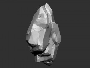 3D Suspended Mountain Zbrush sculpt 3Dモデル