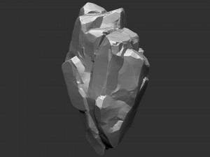 3D Suspended Mountain Zbrush sculpt 3Dモデル