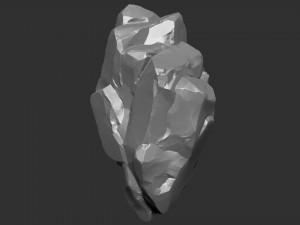 3D Suspended Mountain Zbrush sculpt 3Dモデル