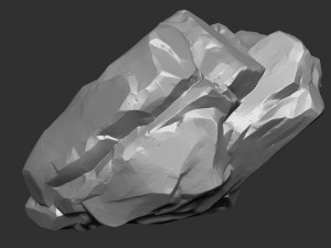 3D Suspended Mountain Zbrush sculpt 3Dモデル