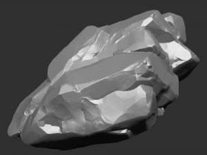 3D Suspended Mountain Zbrush sculpt 3Dモデル