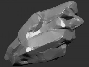 3D Suspended Mountain Zbrush sculpt 3Dモデル