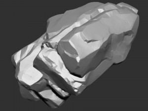 3D Suspended Mountain Zbrush sculpt 3Dモデル