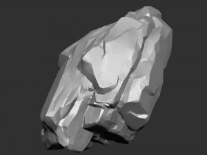 3D Suspended Mountain Zbrush sculpt 3Dモデル